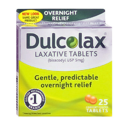 Dulcolax Overnight Relief 5 Mg Laxative Tablets - 25 Ea